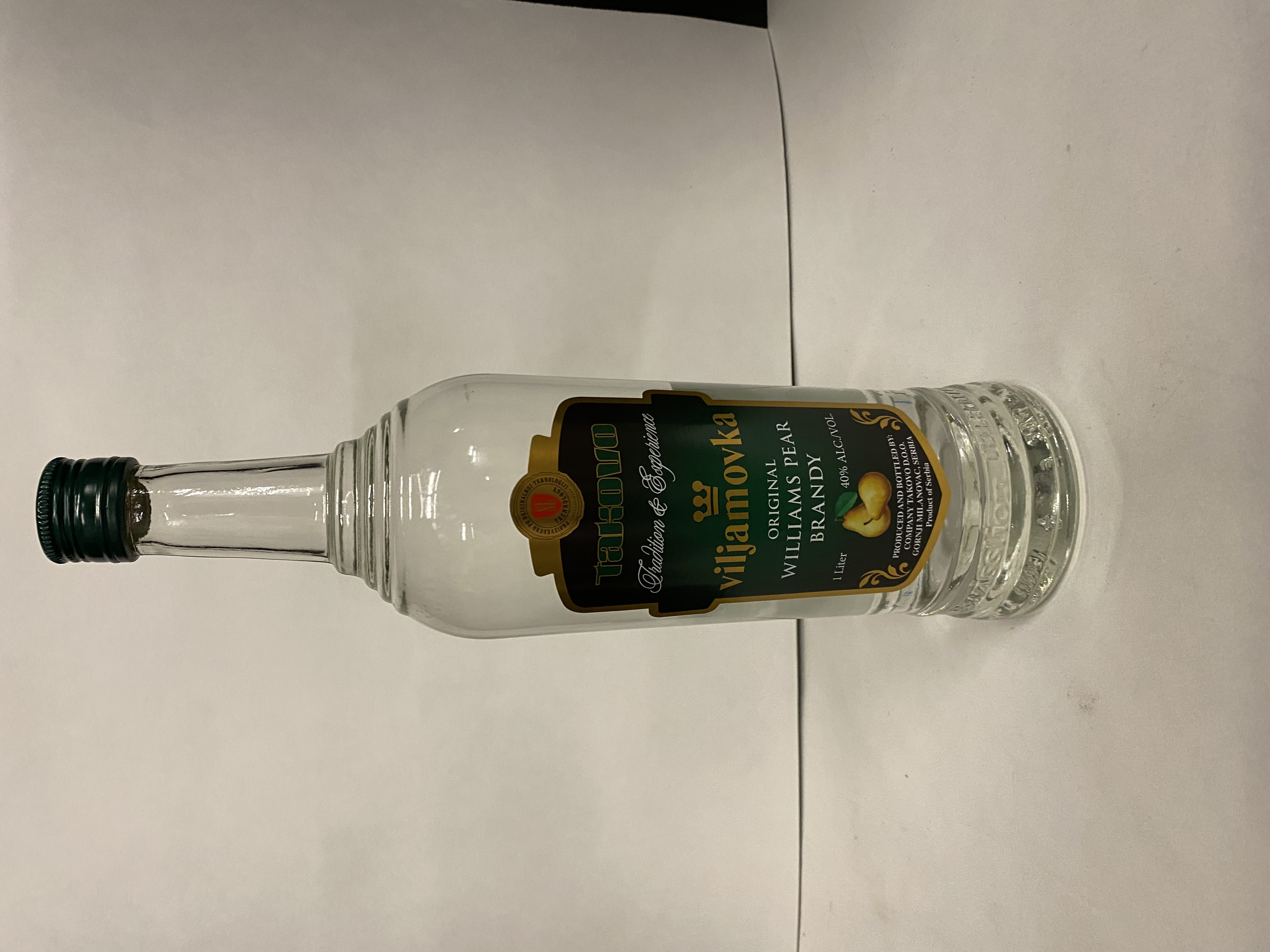 Takovo Viljamovka Pear Brandy 1 L